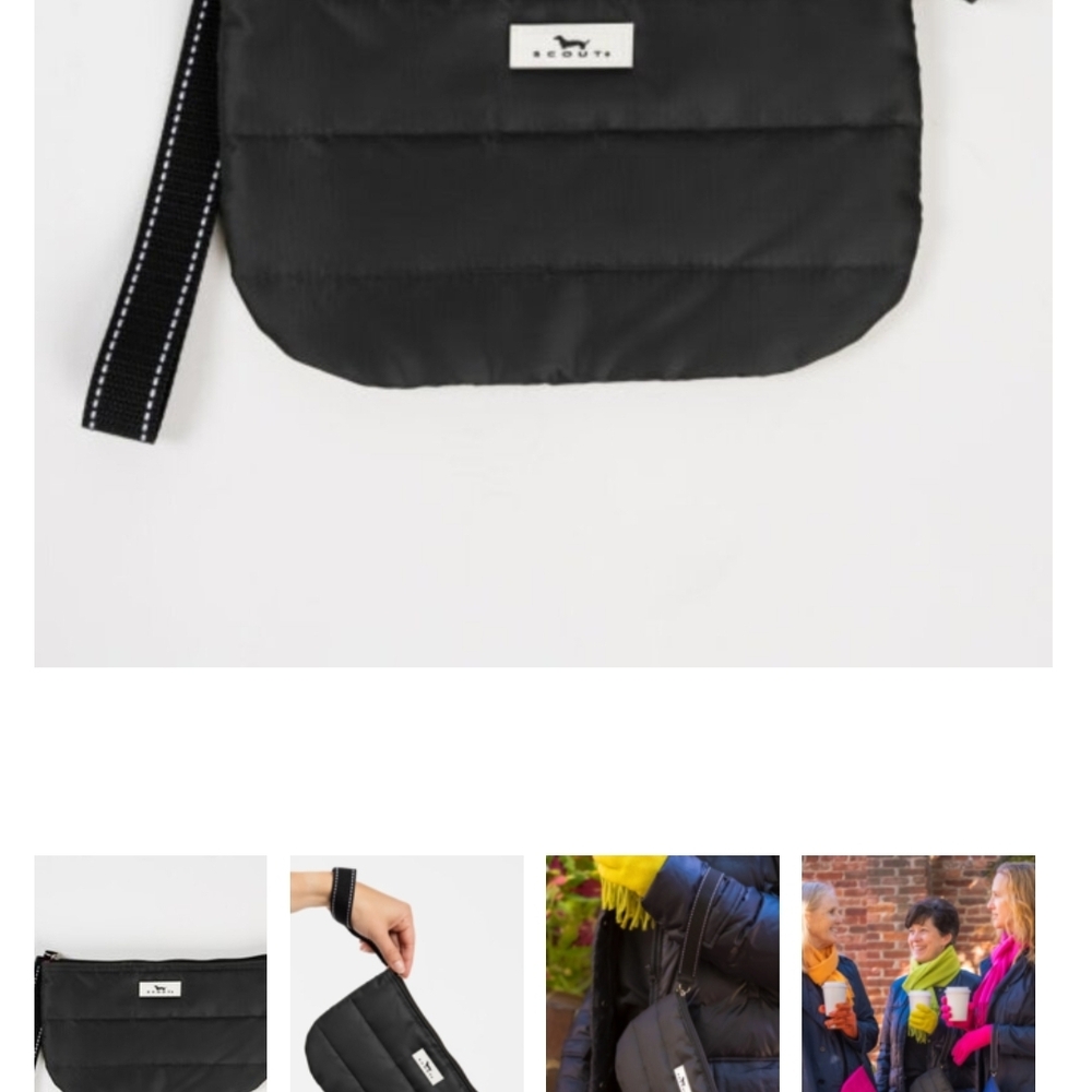 Scout Black Clutch Wristlet